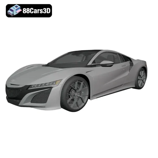 Honda NSX 3D Model Iconic Japanese Sports Car for Rendering