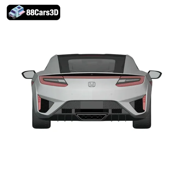 Honda NSX 3D Model Iconic Japanese Sports Car for Rendering