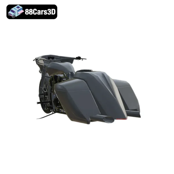 Honda Slammer Bagger Motorcycle 3D Model Custom Cruiser for Rendering