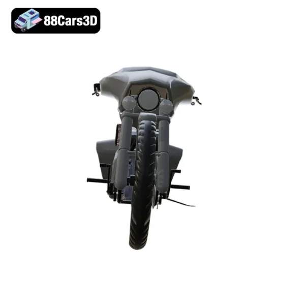 Honda Slammer Bagger Motorcycle 3D Model Custom Cruiser for Rendering