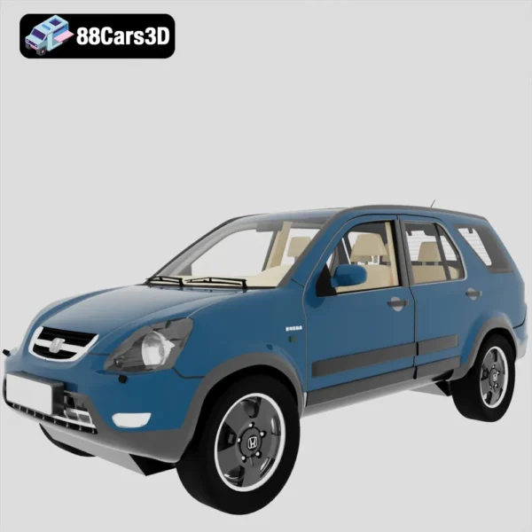 Honda CR V 2002 3D Model  Compact SUV for Rendering