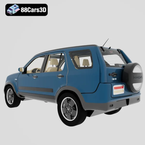 Honda CR V 2002 3D Model  Compact SUV for Rendering