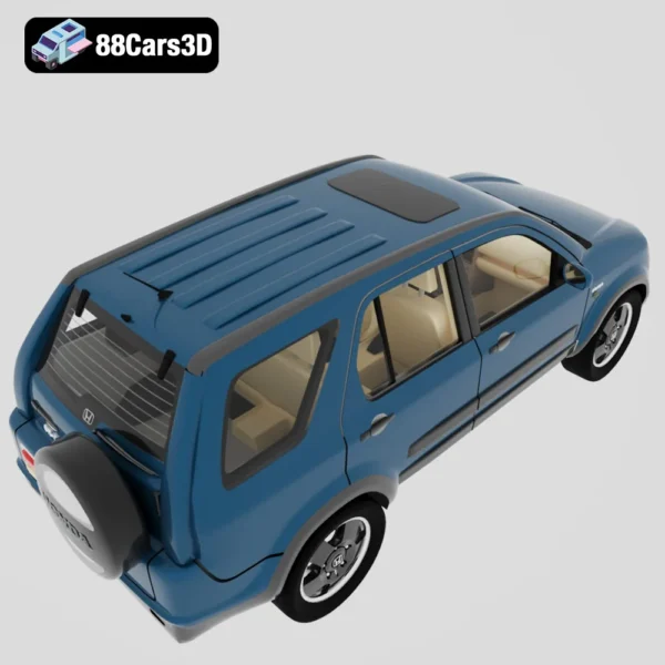 Honda CR V 2002 3D Model  Compact SUV for Rendering