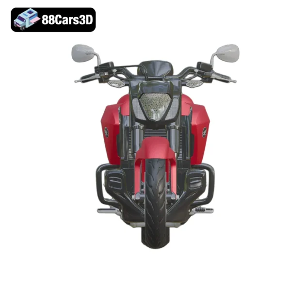 Honda_Valkyrie_GL1800C6 Honda Valkyrie GL1800C 3D Model Powerful Cruiser Motorcycle for Rendering