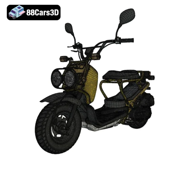 Honda Zoomer 50 3D Model Compact Scooter for Rendering