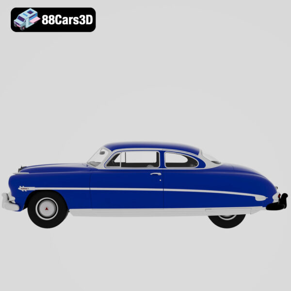 Hudson Hornet 1952 3D Model Streamliner NASCAR Legend