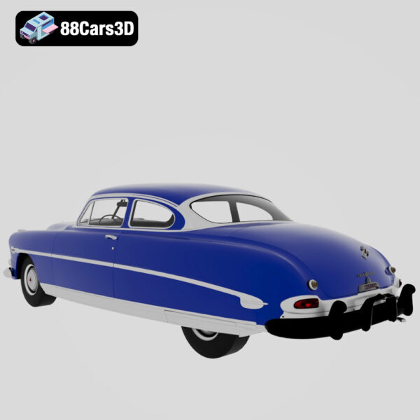 Hudson Hornet 1952 3D Model Streamliner NASCAR Legend