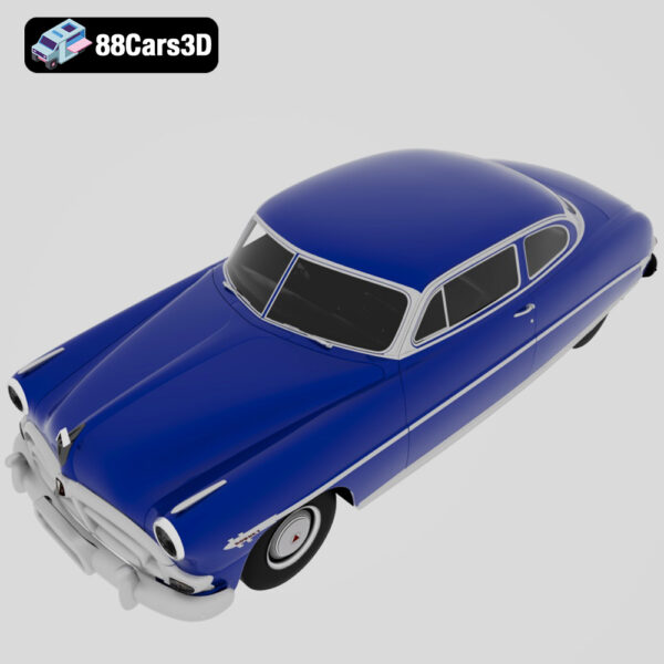Hudson Hornet 1952 3D Model Streamliner NASCAR Legend