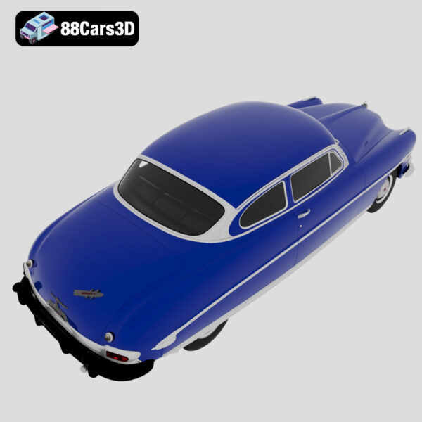 Hudson Hornet 1952 3D Model Streamliner NASCAR Legend