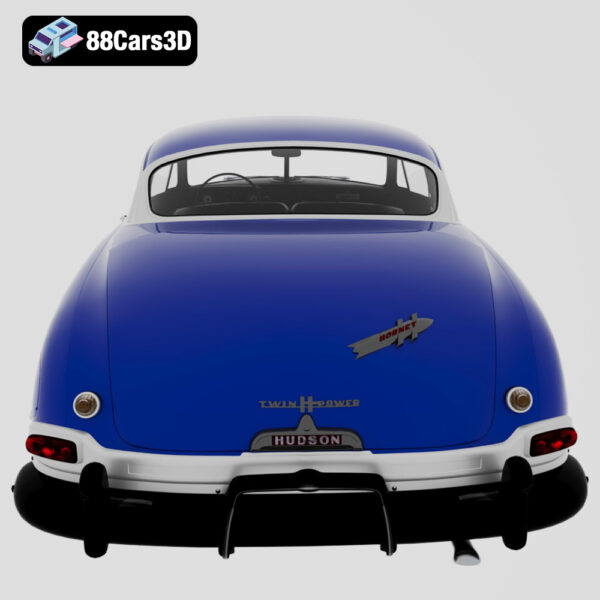 Hudson Hornet 1952 3D Model Streamliner NASCAR Legend