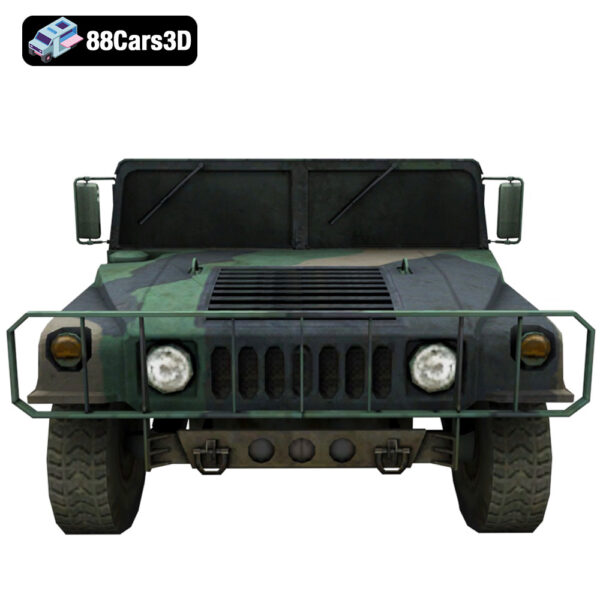 Humvee-006 Humvee 3D Model Tactical 4x4 Utility Vehicle