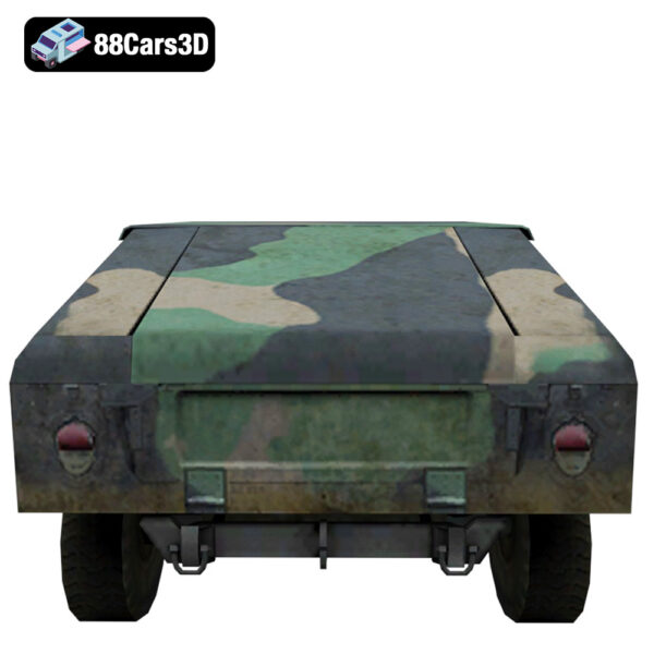 Humvee-007 Humvee 3D Model Tactical 4x4 Utility Vehicle