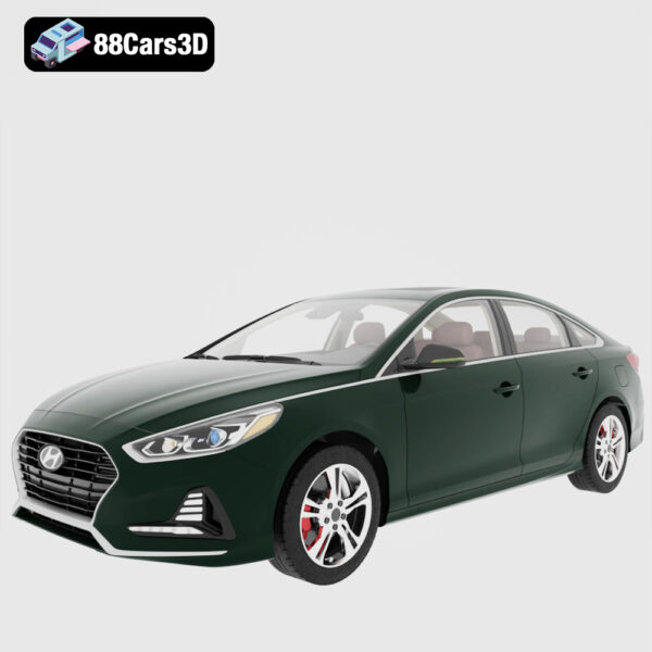 Hyundai Sonata 2018 3D Model Modern Midsize Sedan