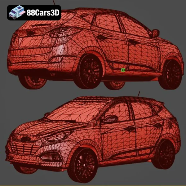 Hyundai ix35 2010 3D Model  Compact Crossover SUV