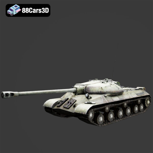 IS 3 Iosif Stalin 3 Heavy Tank 3D Model Pike Nose Postwar Armor