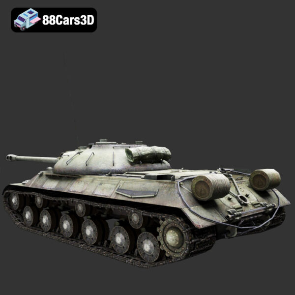 IS-3 (Iosif Stalin 3) heavy tank-003 IS 3 Iosif Stalin 3 Heavy Tank 3D Model Pike Nose Postwar Armor