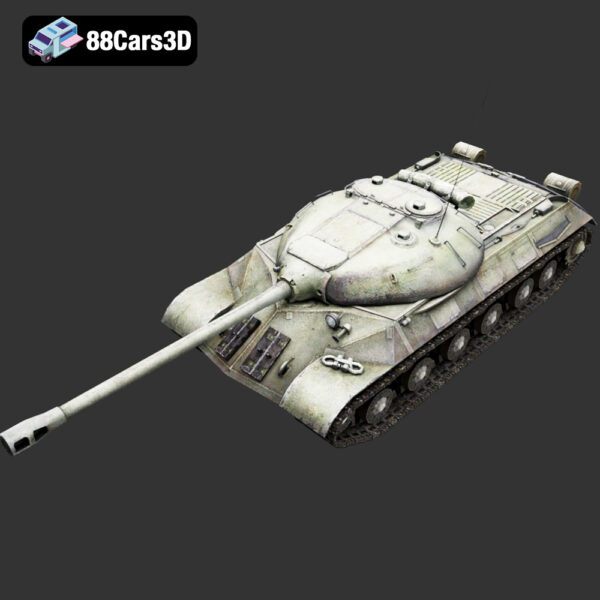 IS-3 (Iosif Stalin 3) heavy tank-004 IS 3 Iosif Stalin 3 Heavy Tank 3D Model Pike Nose Postwar Armor