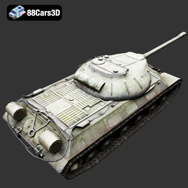 IS-3 (Iosif Stalin 3) heavy tank-005 IS 3 Iosif Stalin 3 Heavy Tank 3D Model Pike Nose Postwar Armor