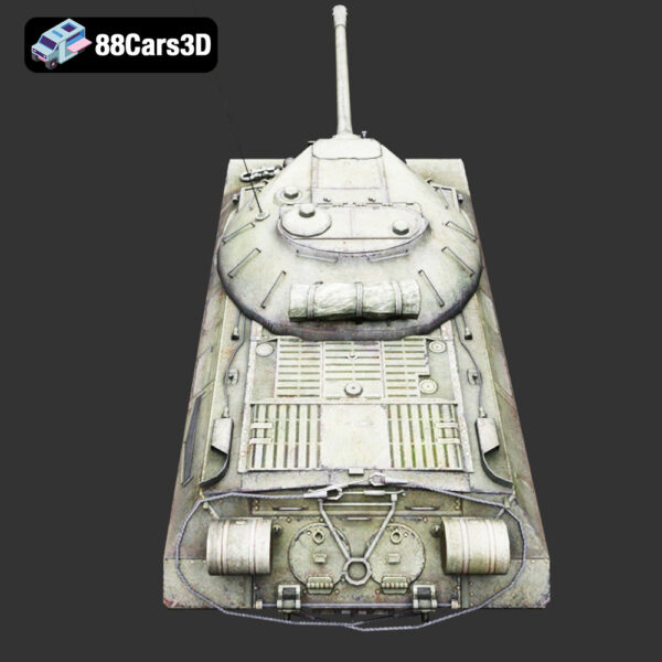 IS-3 (Iosif Stalin 3) heavy tank-006 IS 3 Iosif Stalin 3 Heavy Tank 3D Model Pike Nose Postwar Armor
