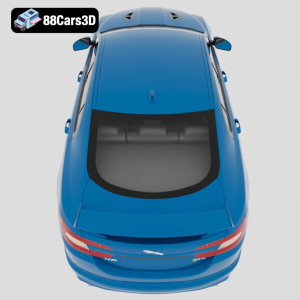 Jaguar XFR S 2014 3D Model Supercharged Performance Sedan