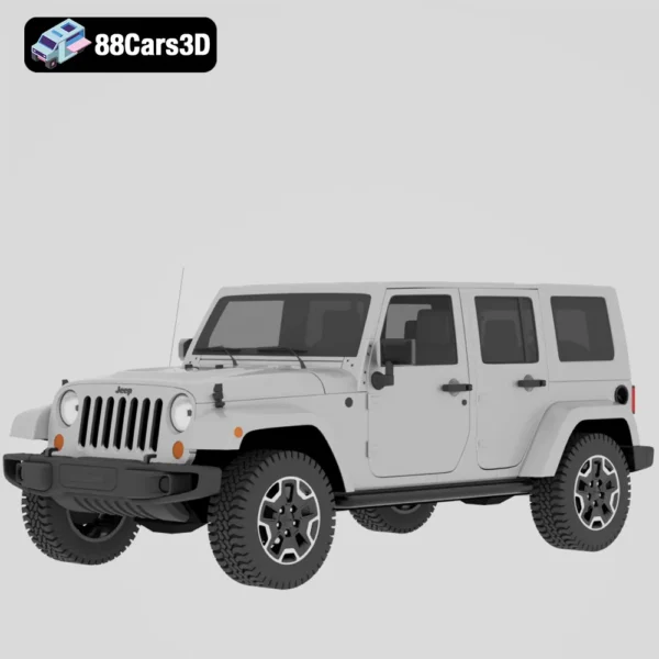 Jeep Wrangler Rubicon 2014 3D Model  Rugged Off Road SUV