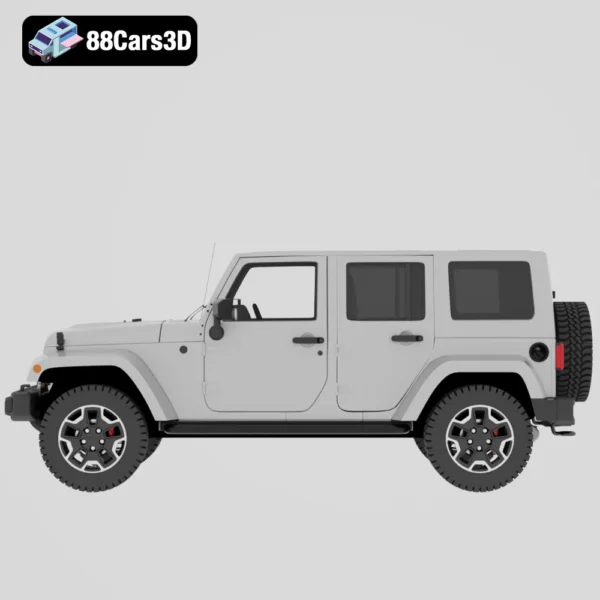 Jeep Wrangler Rubicon 2014 3D Model  Rugged Off Road SUV