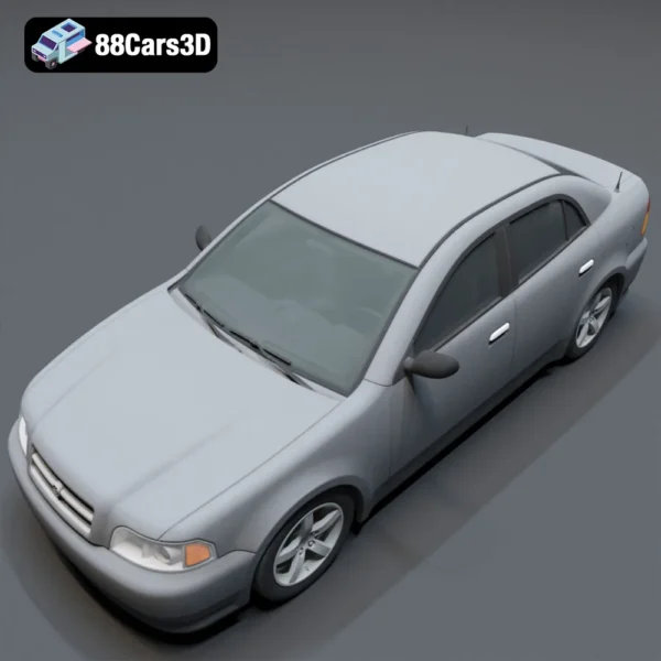 KB3D Sedan 3D Model  Modern Luxury Sedan
