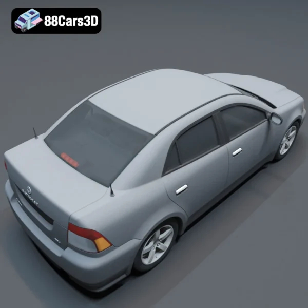 KB3D Sedan 3D Model  Modern Luxury Sedan