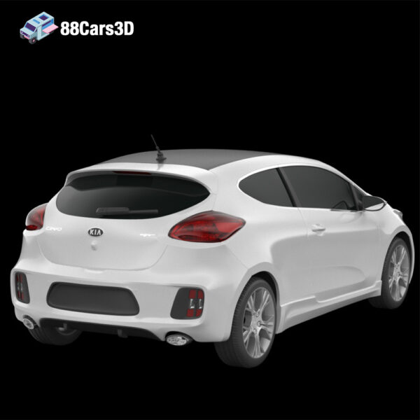 Kia Pro Ceed GT 2014 3D Model Hot Hatch Sport Compact