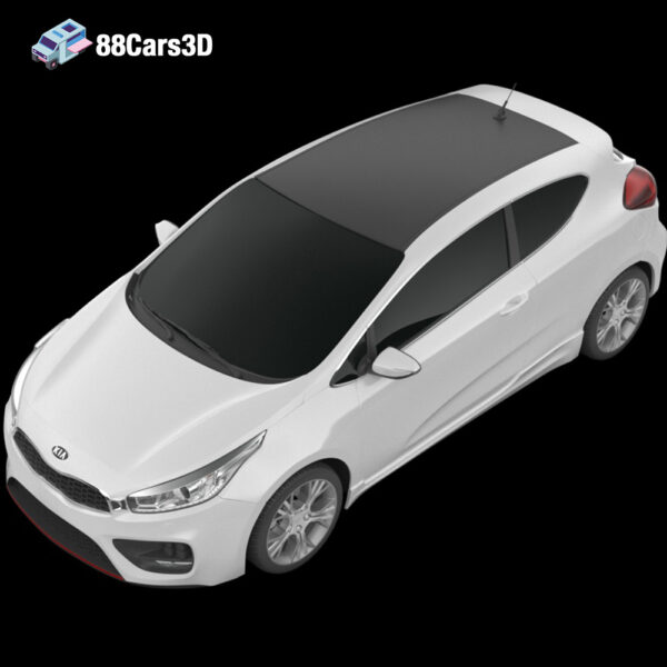 Kia Pro Ceed GT 2014 3D Model Hot Hatch Sport Compact