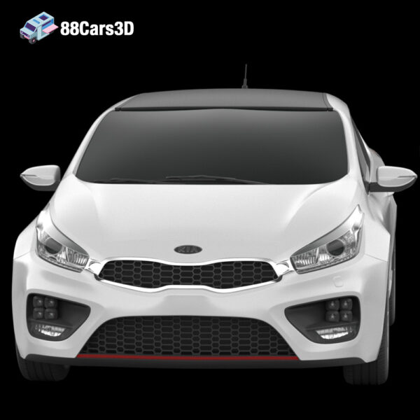 Kia Pro Ceed GT 2014 3D Model Hot Hatch Sport Compact