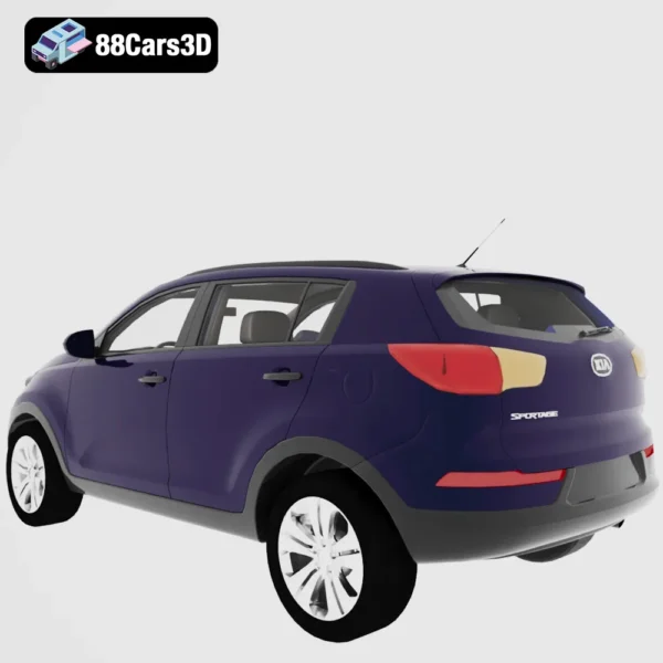 Kia Sportage 2010 3D Model  Compact Crossover SUV 3D Printable STL
