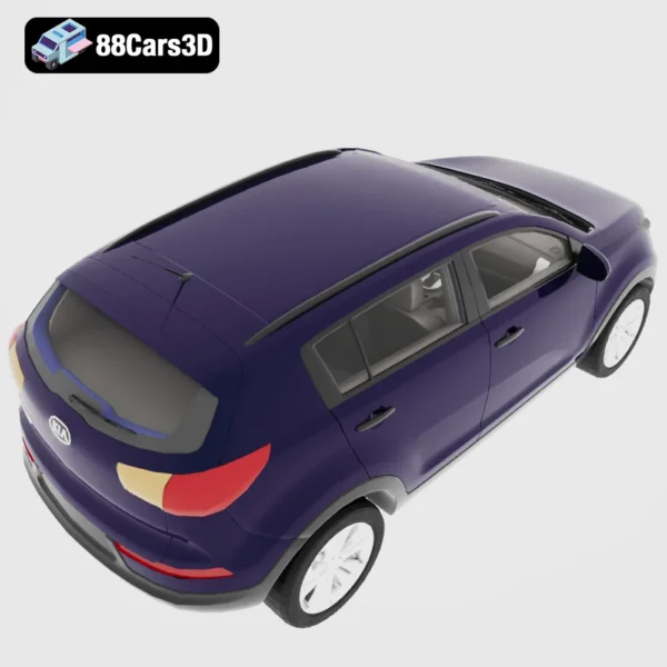 Kia Sportage 2010 3D Model  Compact Crossover SUV 3D Printable STL