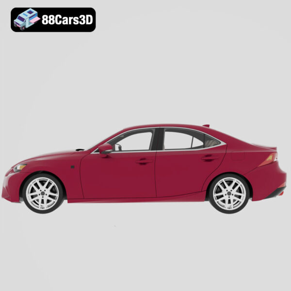 LIS3_2017-002 Lexus IS 2017 3D Model Compact Luxury Sport Sedan