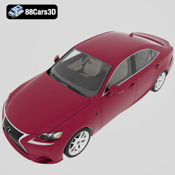 LIS3_2017-004 Lexus IS 2017 3D Model Compact Luxury Sport Sedan