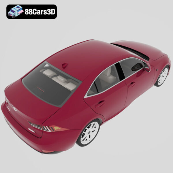 LIS3_2017-005 Lexus IS 2017 3D Model Compact Luxury Sport Sedan