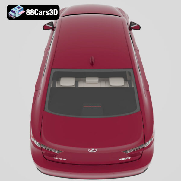 LIS3_2017-006 Lexus IS 2017 3D Model Compact Luxury Sport Sedan