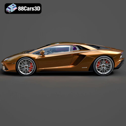 Lamborghini Aventador-002 FREE Lamborghini Aventador SVJ 3D Model V12 Supercar