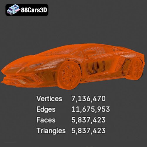 Lamborghini Aventador-008 FREE Lamborghini Aventador SVJ 3D Model V12 Supercar