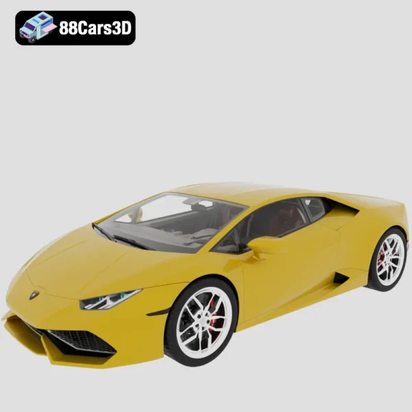 Lamborghini Huracan LP610-4 3D Model Luxury Sports Car for Rendering