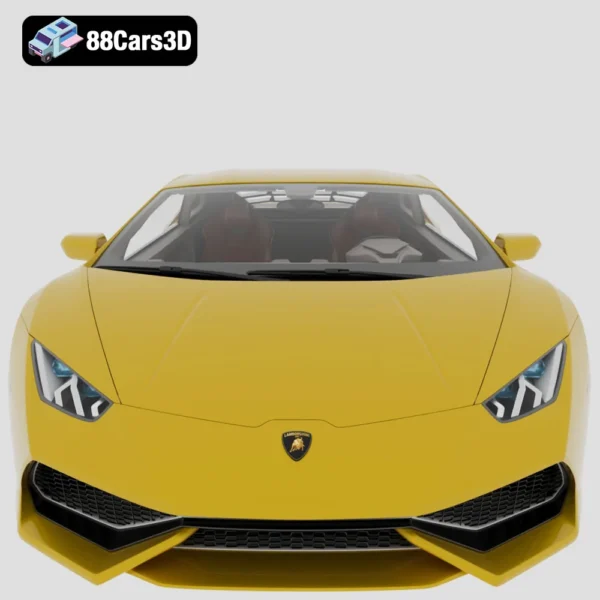 Lamborghini Huracan LP610-4 2015-007 Lamborghini Huracan LP610-4 3D Model Luxury Sports Car for Rendering