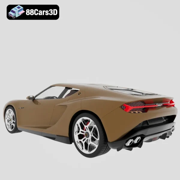 Lamborghini Asterion LPI910 4 Concept 3D Model Hybrid Supercar