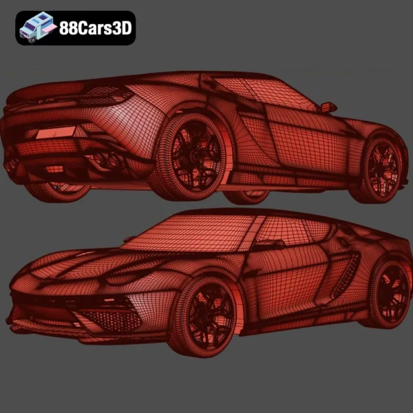 Lamborghini Asterion LPI910 4 Concept 3D Model Hybrid Supercar