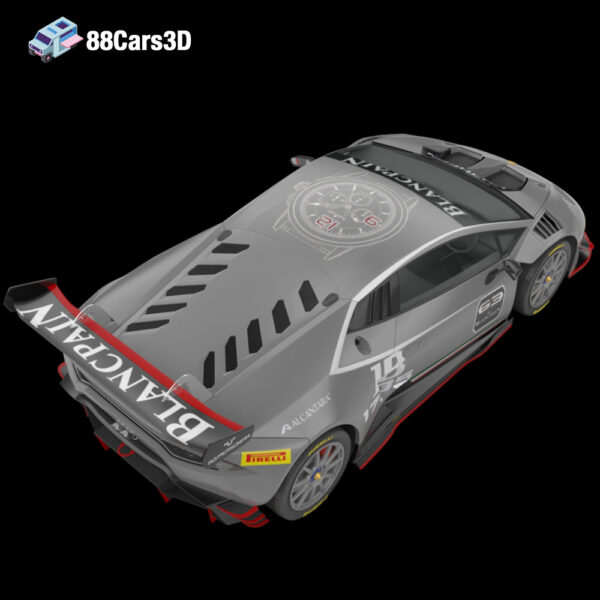 Lamborghini Huracan LP 620 2 Super Trofeo 3D Model Race Car