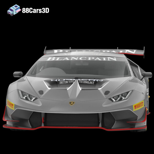 Lamborghini Huracan LP 620 2 Super Trofeo 3D Model Race Car