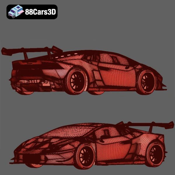 Lamborghini Huracan LP 620 2 Super Trofeo 3D Model Race Car
