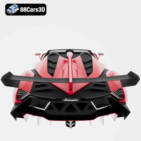 Lamborghini_Veneno_(LP750-4)_006 Lamborghini Veneno LP750 4 Roadster 2014 Scanline Ready 3D Model