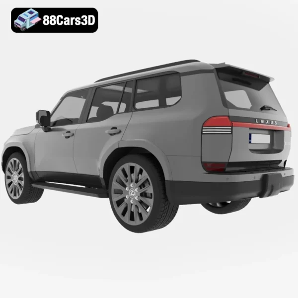 Lexus GX 2024 3D Model Luxury SUV for Rendering