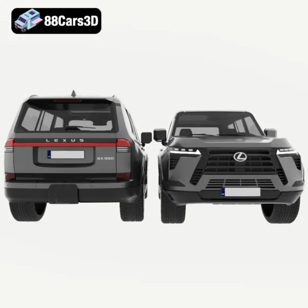 Lexus GX 2024 3D Model Luxury SUV for Rendering