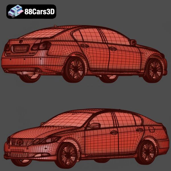 Lexus_GS-008 Lexus GS 3D Model Executive Sport Sedan